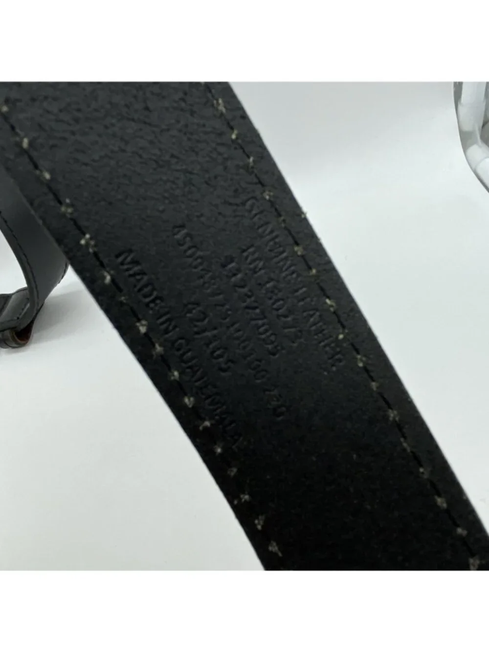 Wrangler Black Genuine Leather Belt Size 42 Wide 1.75